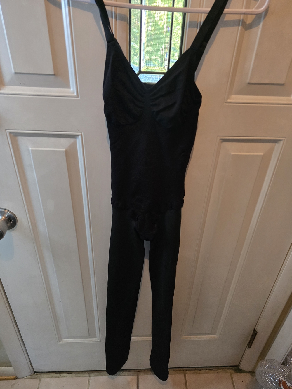 Shapellx MistWeave Skin Flow Full Coverage Bodysuit Black New